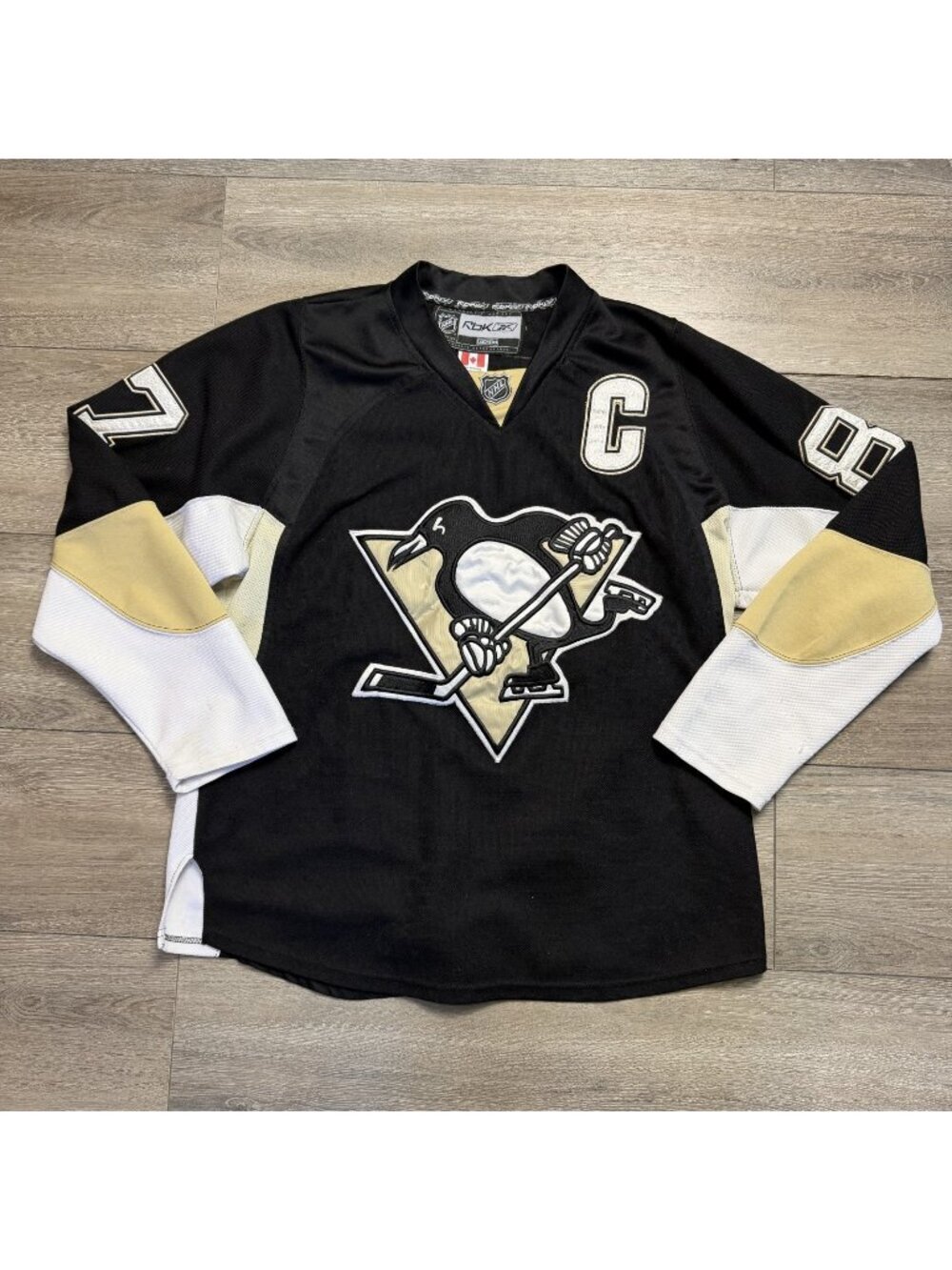Pittsburgh Penguins Sidney Crosby #87 Reebok NHL Jersey Men’s Size 50